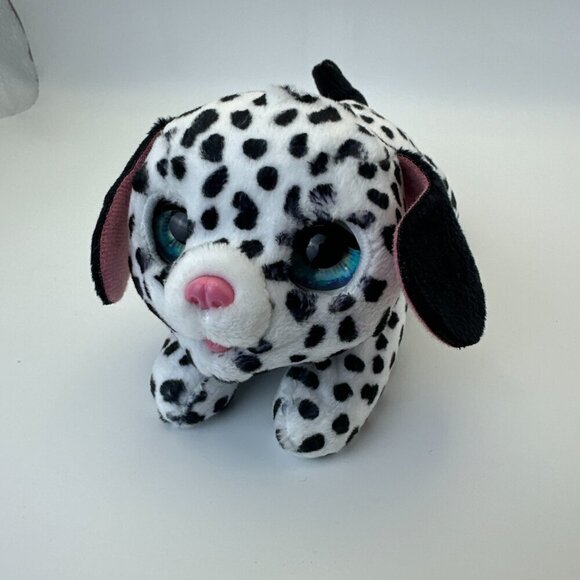 DOG, PLASTIC COVERED BY PLUSH FABRIC WITH BLACKA DOTS, DALMATIAN, BARKING DOG - Picture 2 of 8